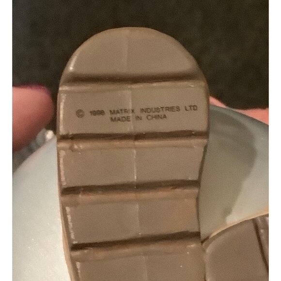 Vtg 1998 Collectible Matrix Snowman Christmas Ornament With Wreath & Top Hat 6” - Picture 3 of 7